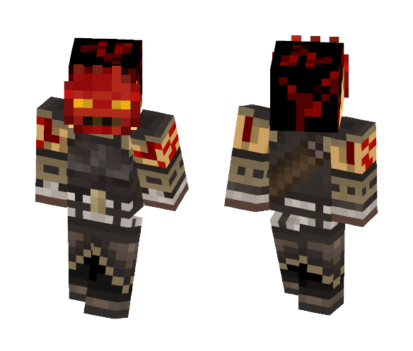 Armored Fire Cultist - Male Minecraft Skins - image 1