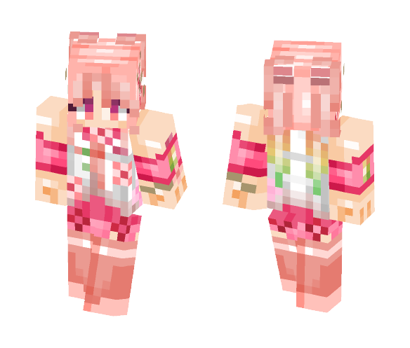 Cherry Miku - Female Minecraft Skins - image 1