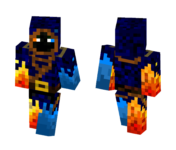 Fire vs water mage - Male Minecraft Skins - image 1
