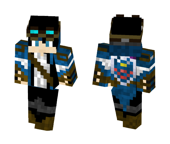 Steampunk (Blue) - Male Minecraft Skins - image 1