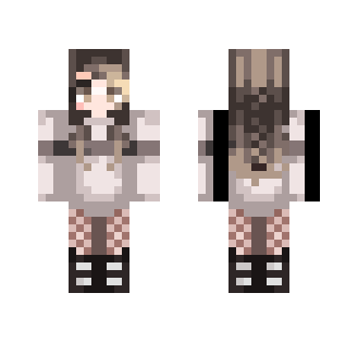 White-Gray Sweater - Female Minecraft Skins - image 2
