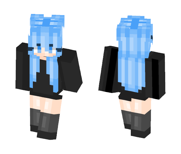 Pure Blue. ♔ - Female Minecraft Skins - image 1