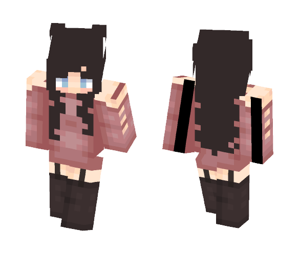 Girl With brown hair - Color Haired Girls Minecraft Skins - image 1