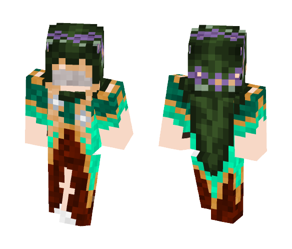 Druid - Crystal the Young Oracle - Female Minecraft Skins - image 1