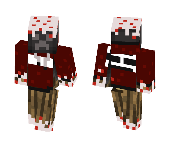 wood creeper fell in cake - Male Minecraft Skins - image 1