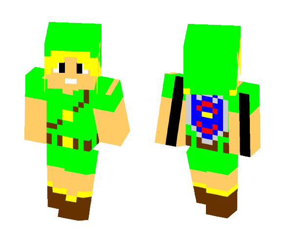 My own Link Skin (Majora's Mask) - Male Minecraft Skins - image 1