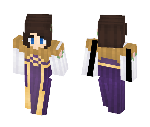 ⊰ Purple Noble Girl ⊱ - Girl Minecraft Skins - image 1