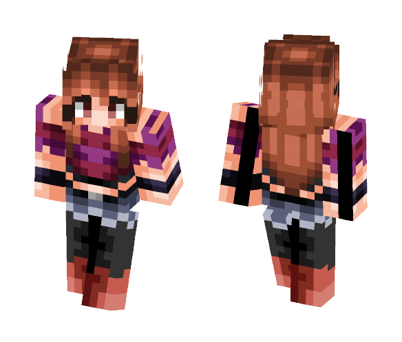 Echotale Frisk - Female Minecraft Skins - image 1