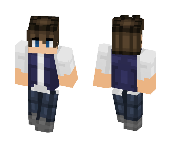 Vest Dude? (Looks weird in preview) - Male Minecraft Skins - image 1