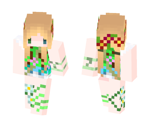 Spring Girl ♡◕Σ;♡ - Girl Minecraft Skins - image 1