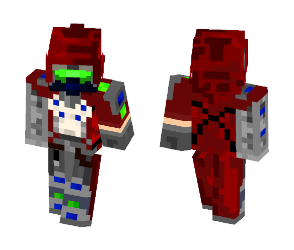 Me from overwatch red version - Male Minecraft Skins - image 1