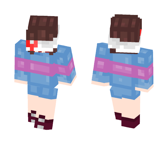 a frisky frisk zombietale -aithra- - Female Minecraft Skins - image 1