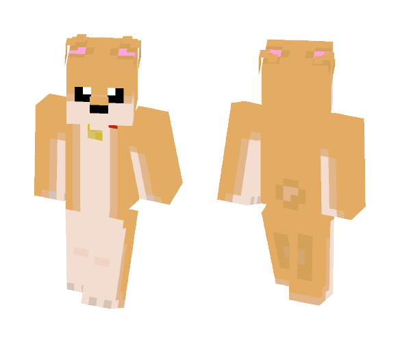Doggo does a bark - Interchangeable Minecraft Skins - image 1