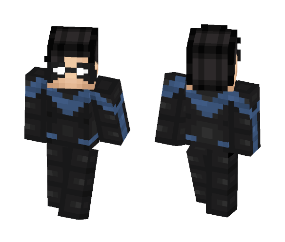 Nightwing ( Modern ) - Male Minecraft Skins - image 1