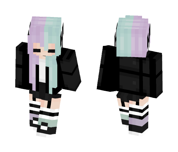 Pastel goth ✔️ - Female Minecraft Skins - image 1