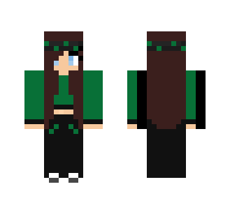Girl With Green Top - Girl Minecraft Skins - image 2