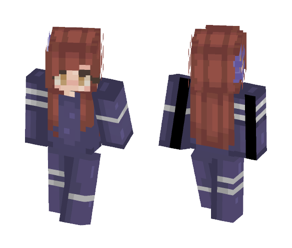 Purple-Blue Onsie - Female Minecraft Skins - image 1