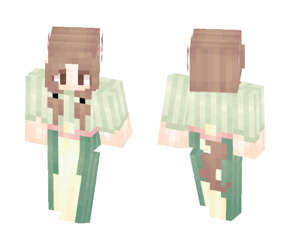 ⊰ Neko Brunette Girl ⊱ - Girl Minecraft Skins - image 1