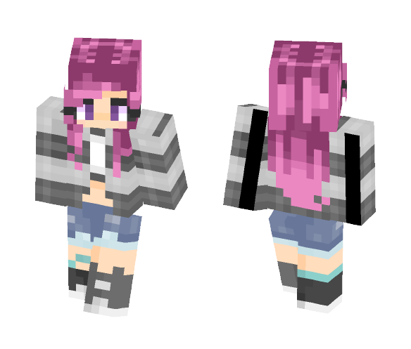 Magenta Shine - Female Minecraft Skins - image 1