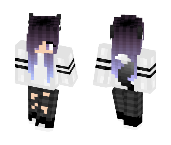 chibi girl fox - Girl Minecraft Skins - image 1