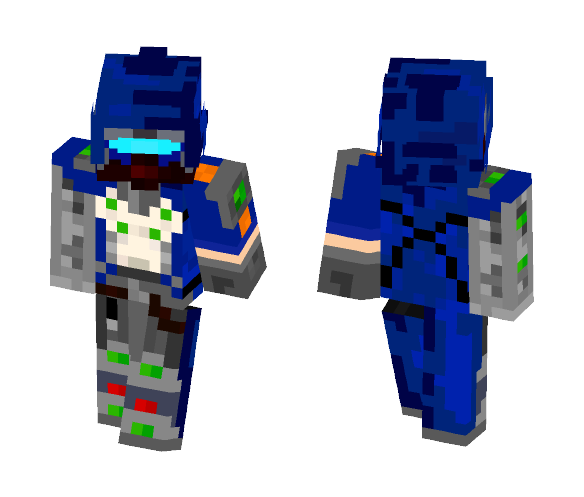 Me from overwatch blue version - Male Minecraft Skins - image 1