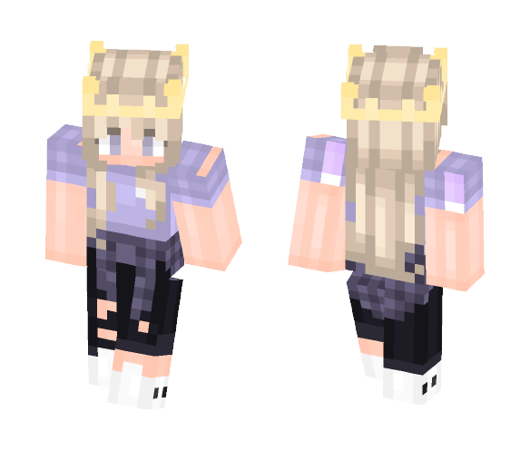 Purple princess - Female Minecraft Skins - image 1