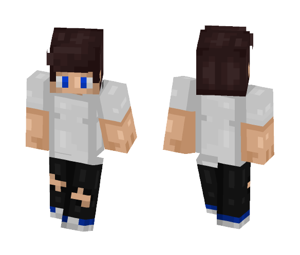 White T-Shirt (First Skin !) - Male Minecraft Skins - image 1
