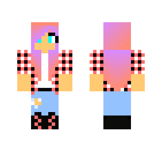 Ombre Flannel Girl - Girl Minecraft Skins - image 2