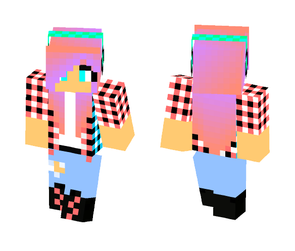 Ombre Flannel Girl