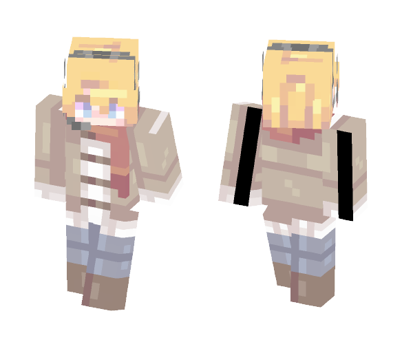 ~鏡音レン in a Winter Outfit~ - Male Minecraft Skins - image 1