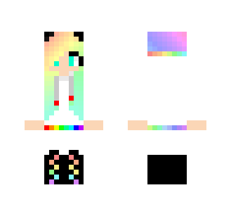 Ombre Rainbow Girl - Girl Minecraft Skins - image 2