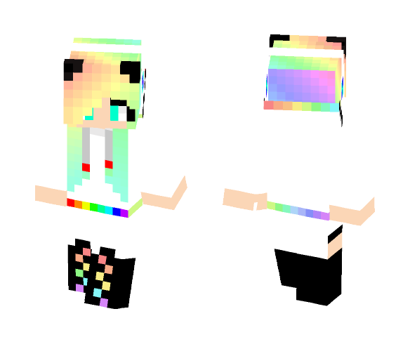 Ombre Rainbow Girl - Girl Minecraft Skins - image 1