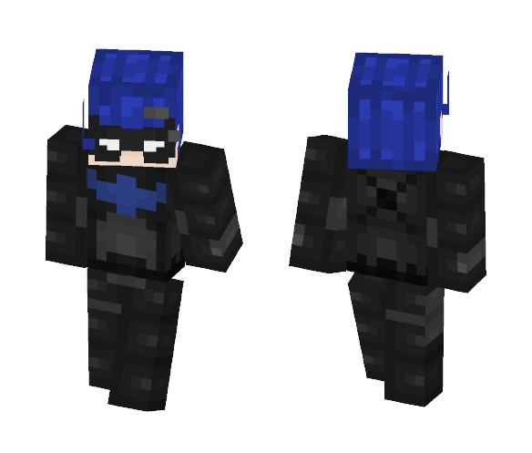 Nightwing (First suit) - Male Minecraft Skins - image 1