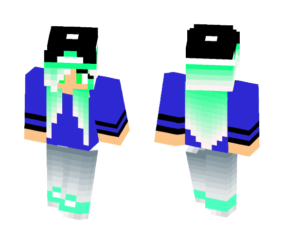 Ombre School Girl - Girl Minecraft Skins - image 1