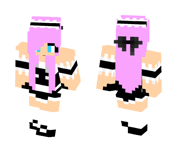 Luka Maid {cherry} - Female Minecraft Skins - image 1