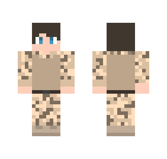 Digital Desert Off Duty Soldier - Male Minecraft Skins - image 2
