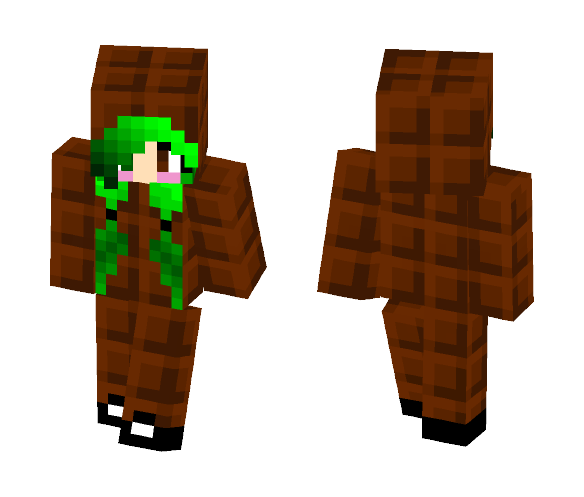 Chocolate Onesie - Female Minecraft Skins - image 1