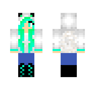 Ombre Wolf Girl - Girl Minecraft Skins - image 2