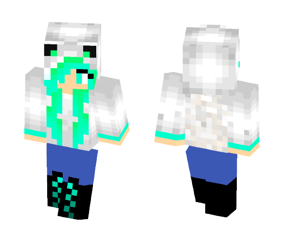 Ombre Wolf Girl - Girl Minecraft Skins - image 1