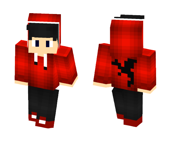 boy with red hood - Boy Minecraft Skins - image 1