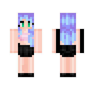 Pastel Blue - Female Minecraft Skins - image 2
