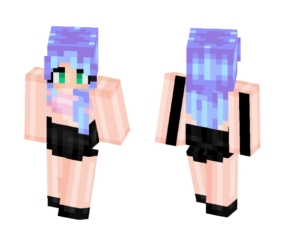 Pastel Blue - Female Minecraft Skins - image 1