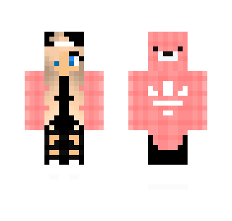 Cute Girl with a bear jacket - Cute Girls Minecraft Skins - image 2