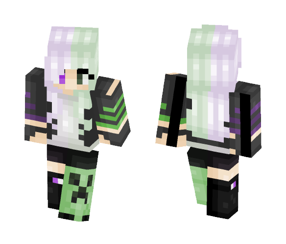 Ender Creeper Girl - Girl Minecraft Skins - image 1