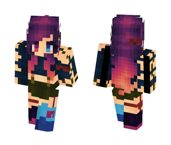 |Asiryne| Quirly Colours - Female Minecraft Skins - image 1