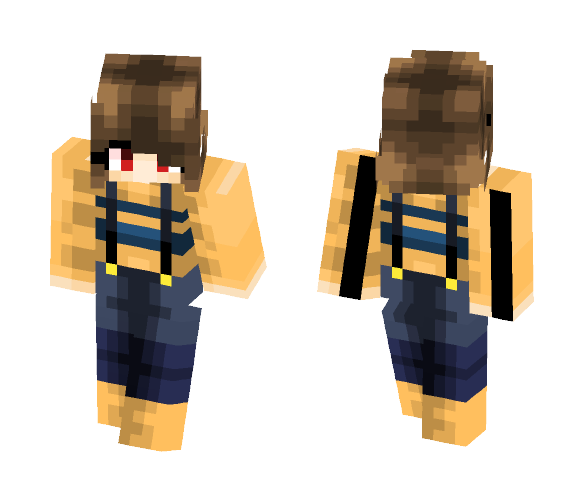 Outertale Chara - Female Minecraft Skins - image 1