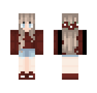 red sweater girl - Girl Minecraft Skins - image 2