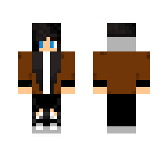 Girl With Black Hair - Color Haired Girls Minecraft Skins - image 2