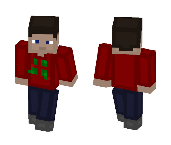 Red Shirt Guy | 4Chan - Male Minecraft Skins - image 1