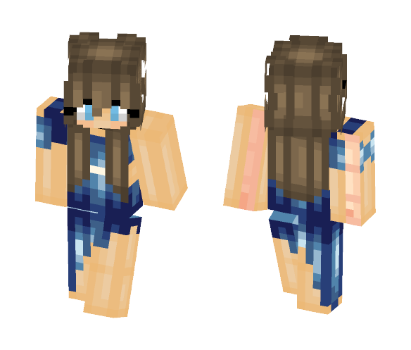 Galaxy Dress - Female Minecraft Skins - image 1